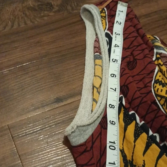 Aniye By Brick Red Yellow Antique Vase Print A Line Midi Tank Dress A43 - Picture 4 of 7